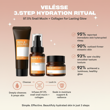 Velésse 3 Step Set 97.5% Snail Mucin