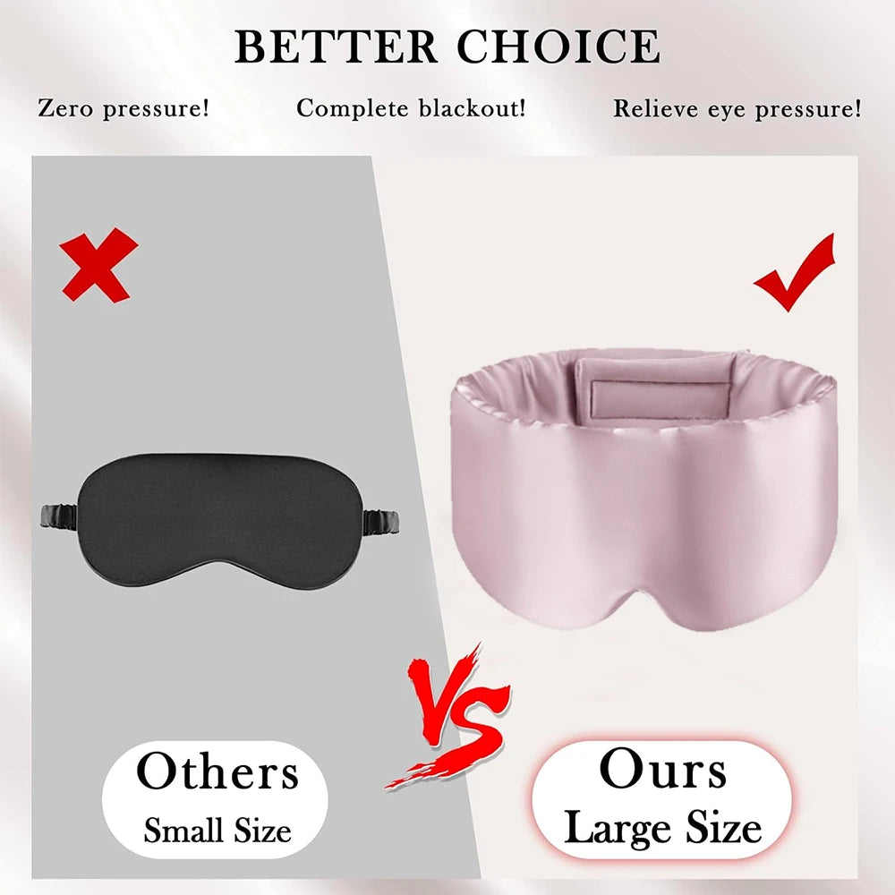 100% Mulberry Silk Blackout Sleeping Eye Mask