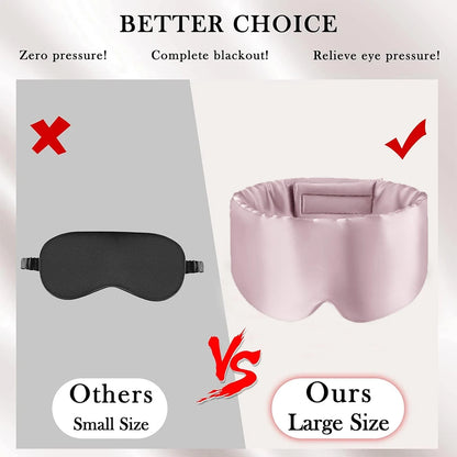 100% Mulberry Silk Blackout Sleeping Eye Mask
