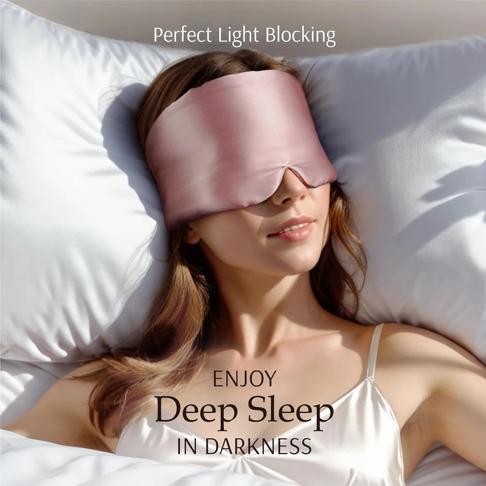 100% Mulberry Silk Blackout Sleeping Eye Mask